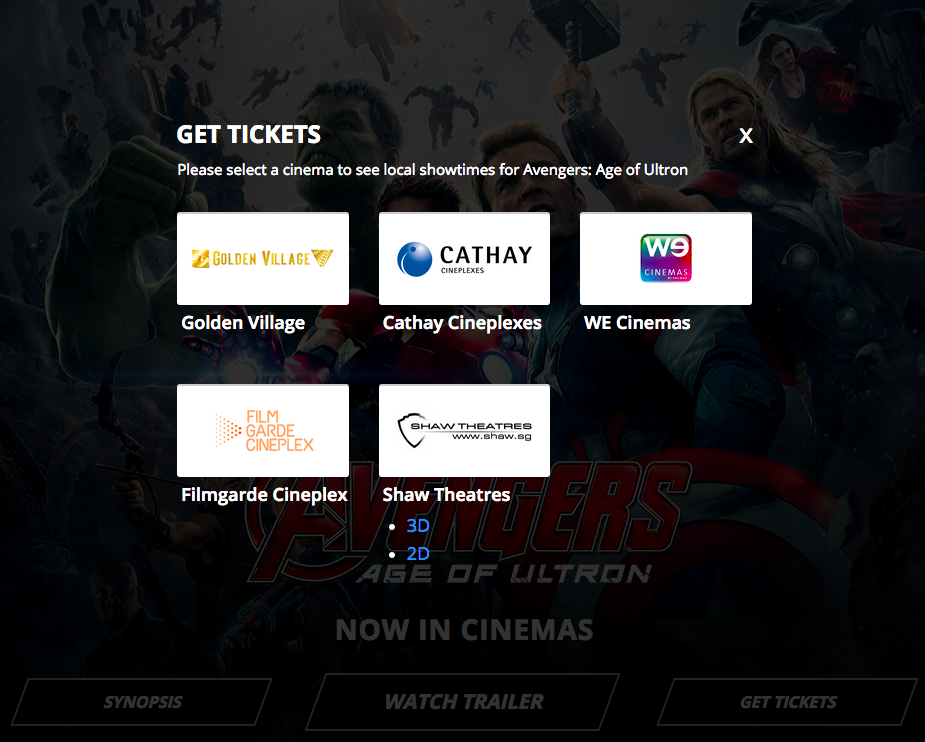 Buy avengers tickets website